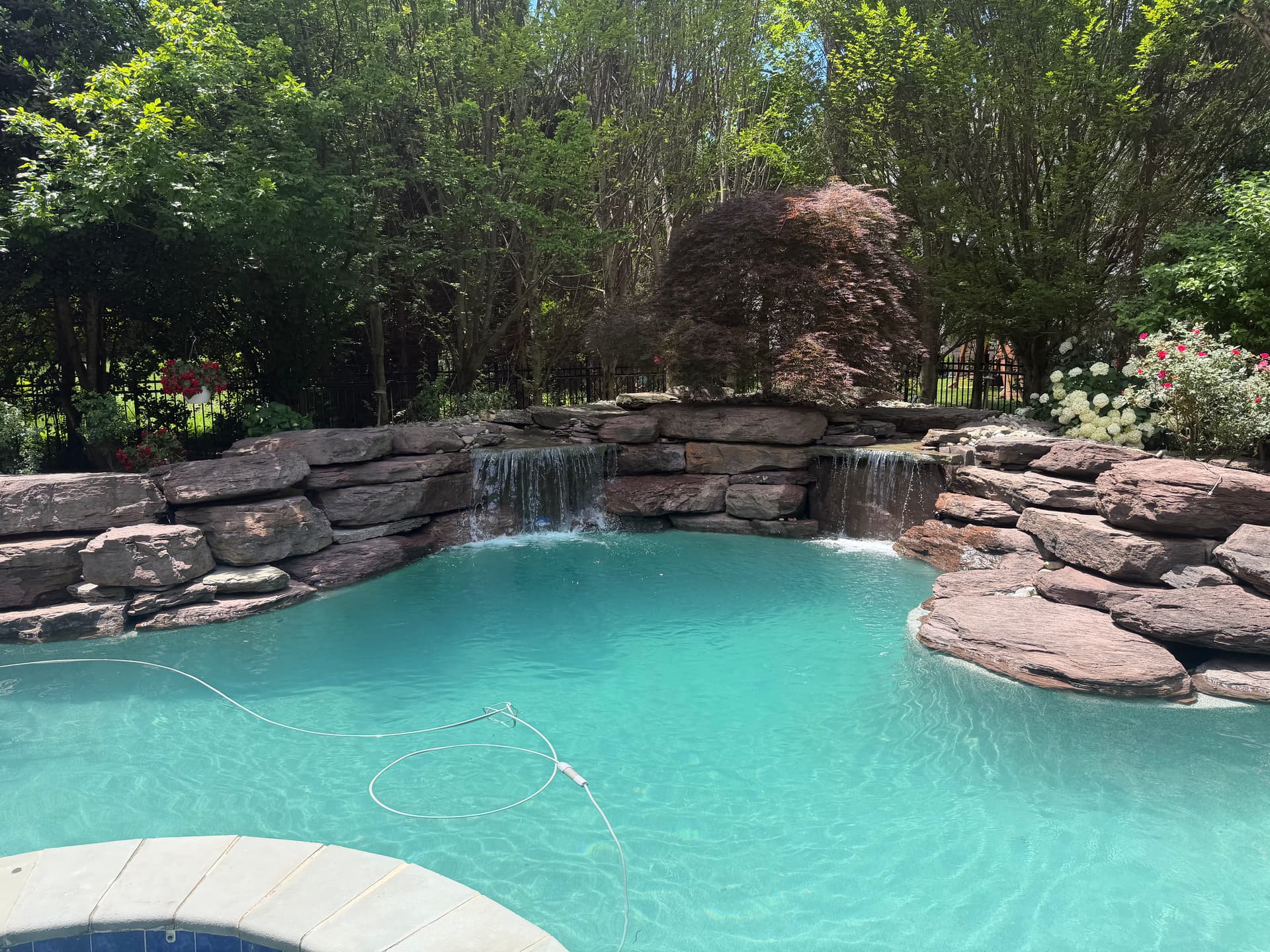 Waterfall Repair and Lighting Upgrade in McLean VA image