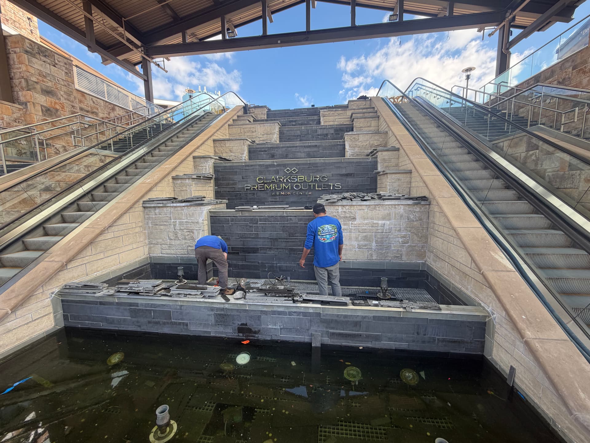 Gallery photos for Fountain Construction Underway at Clarksburg Premium Outlets: Image #1