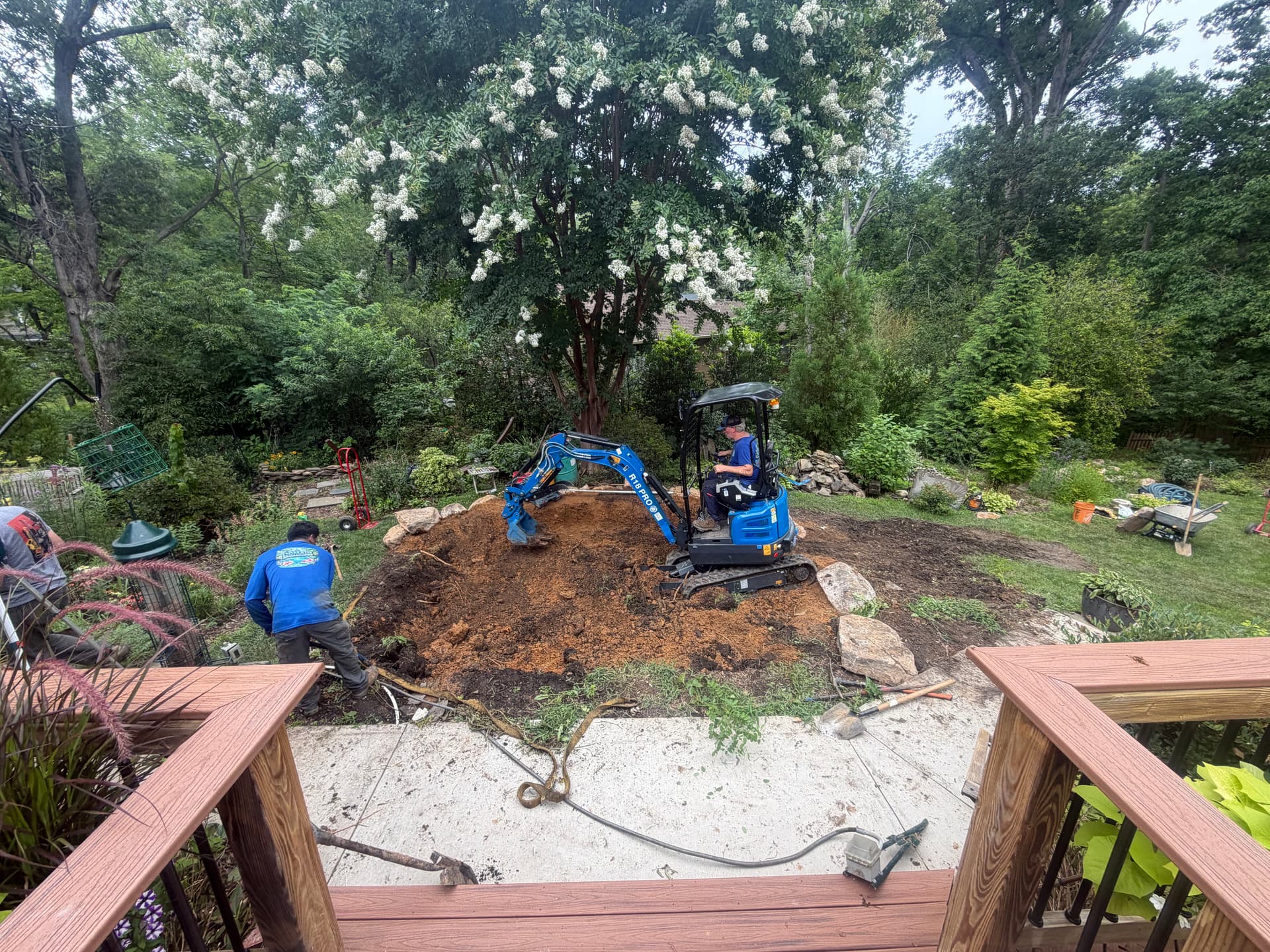 Gallery photos for Koi Pond Construction Built From Scratch in Alexandria: Image #3