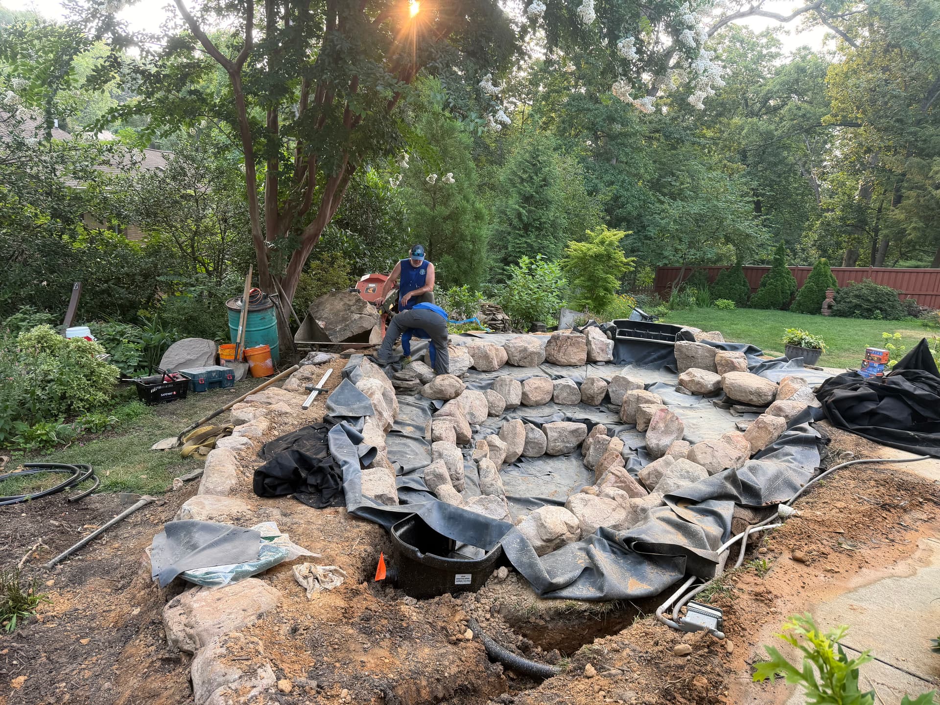 Alexandria Koi Pond Build Hits the Home Stretch image