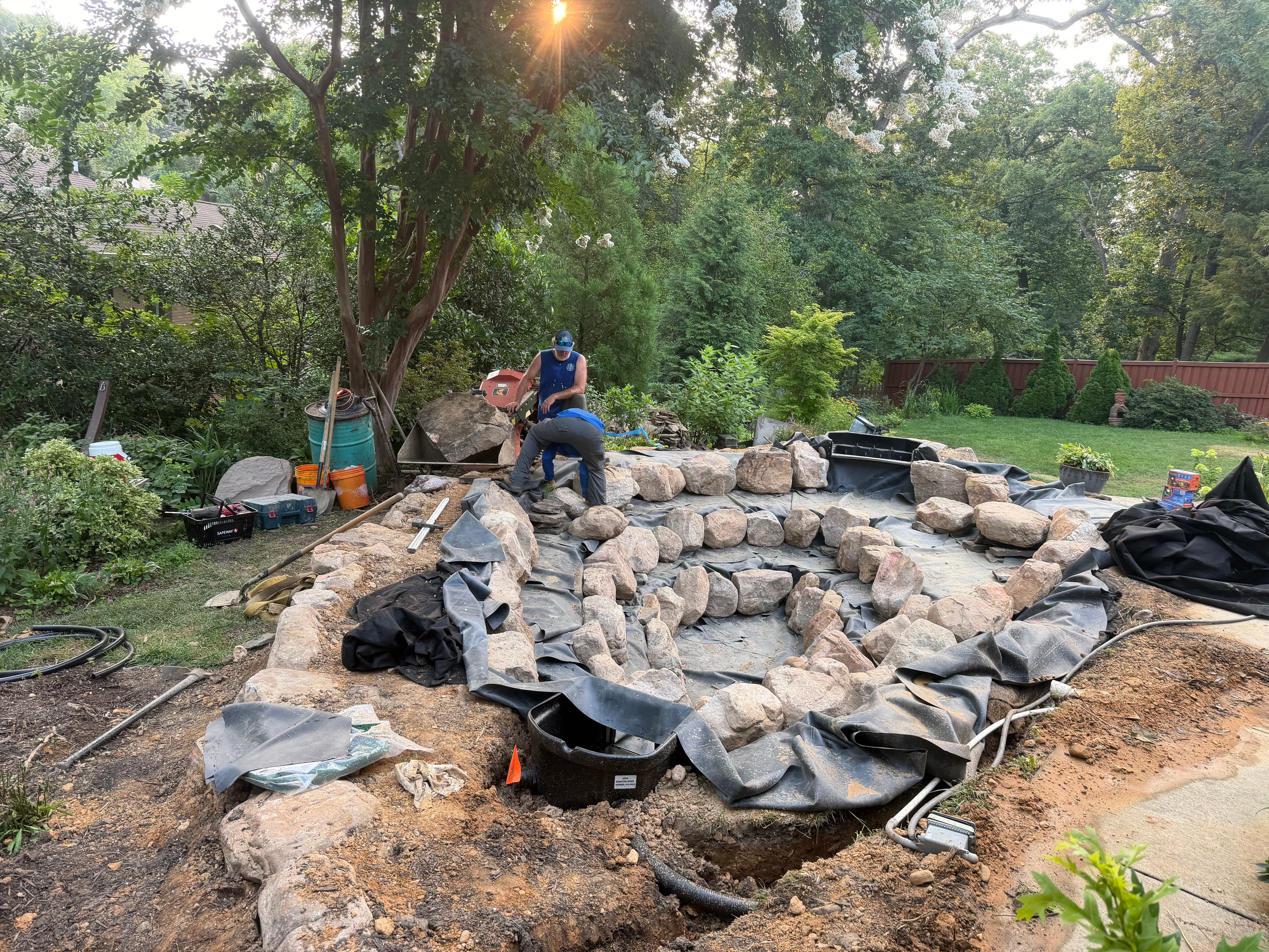 Project Alexandria Koi Pond Build Hits the Home Stretch image