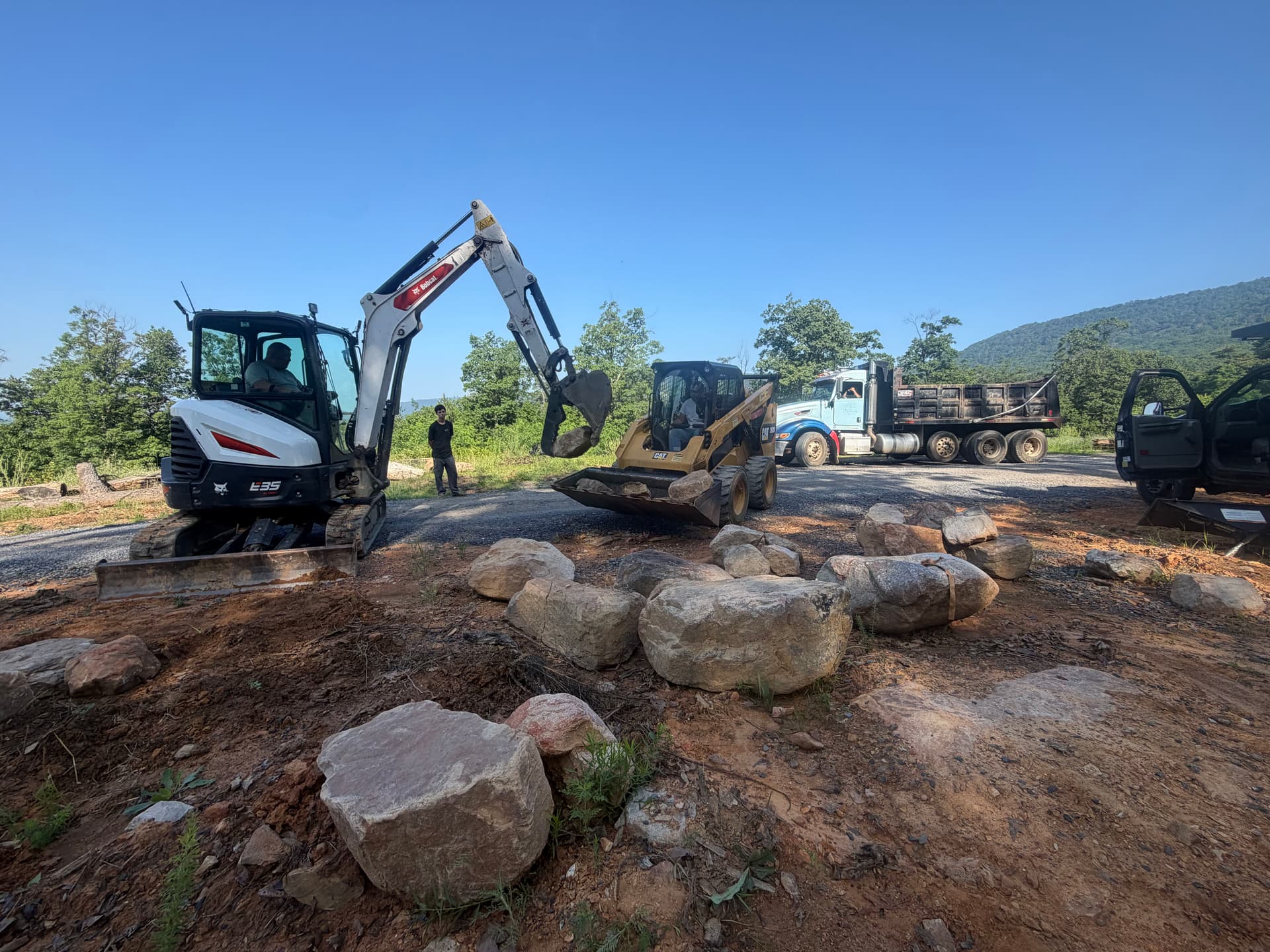 Gallery photos for A New Koi Pond Build Starts With the Right Boulders: Image #1