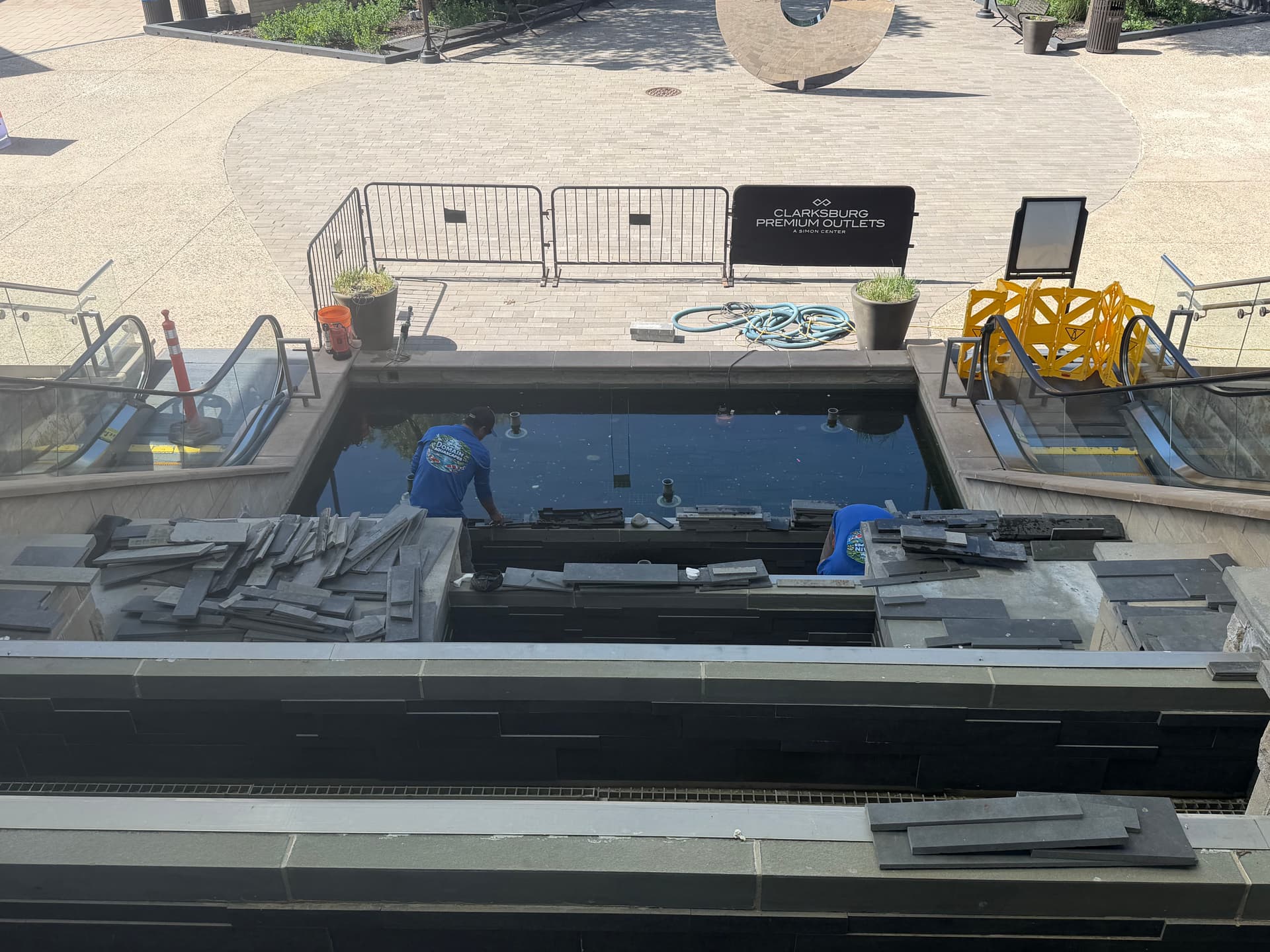 Gallery photos for Fountain Construction Underway at Clarksburg Premium Outlets: Image #2