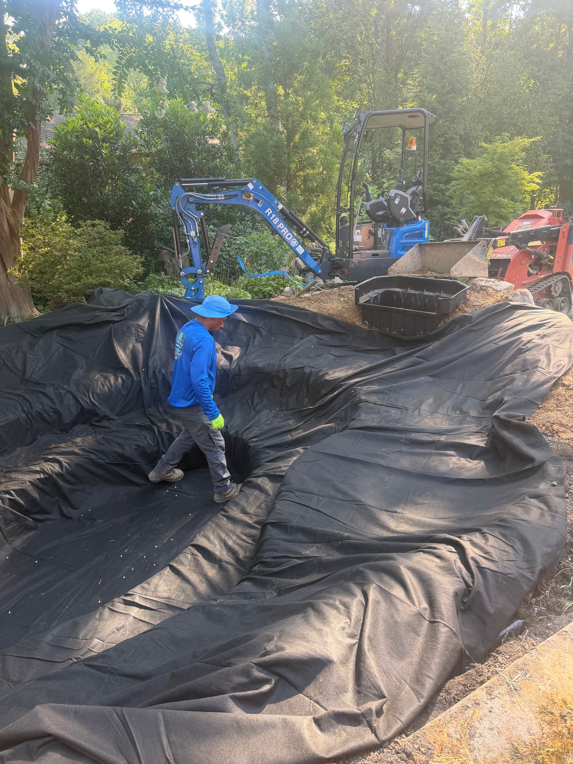 Gallery photos for Koi Pond Construction Built From Scratch in Alexandria: Image #2