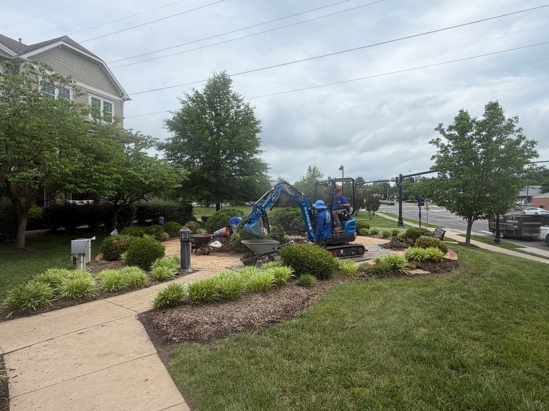 Gallery photos for Fountain Build Underway in Herndon - Concrete Out, Reservoir Going In: Image #1