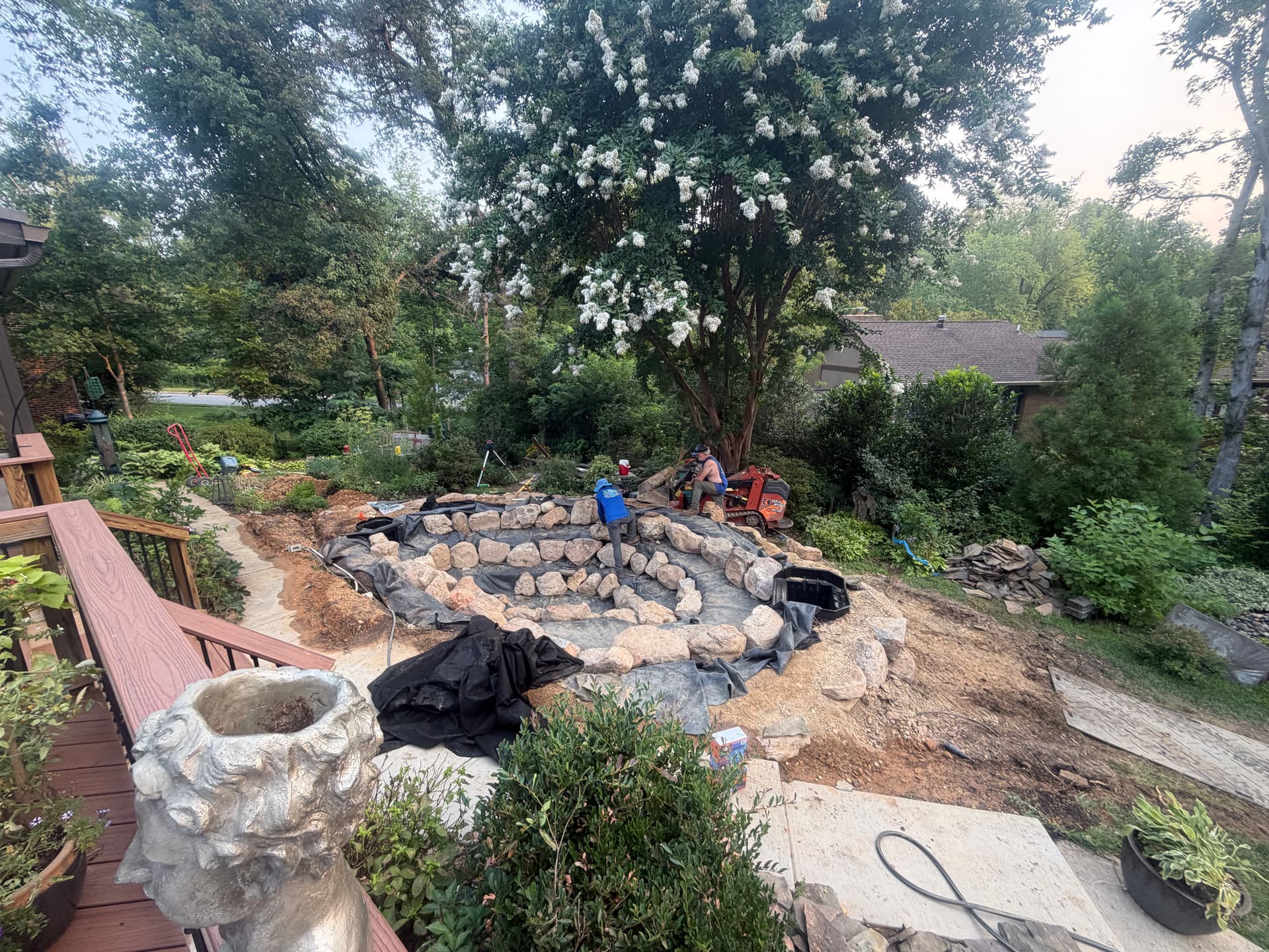 Gallery photos for Koi Pond Construction Built From Scratch in Alexandria: Image #1
