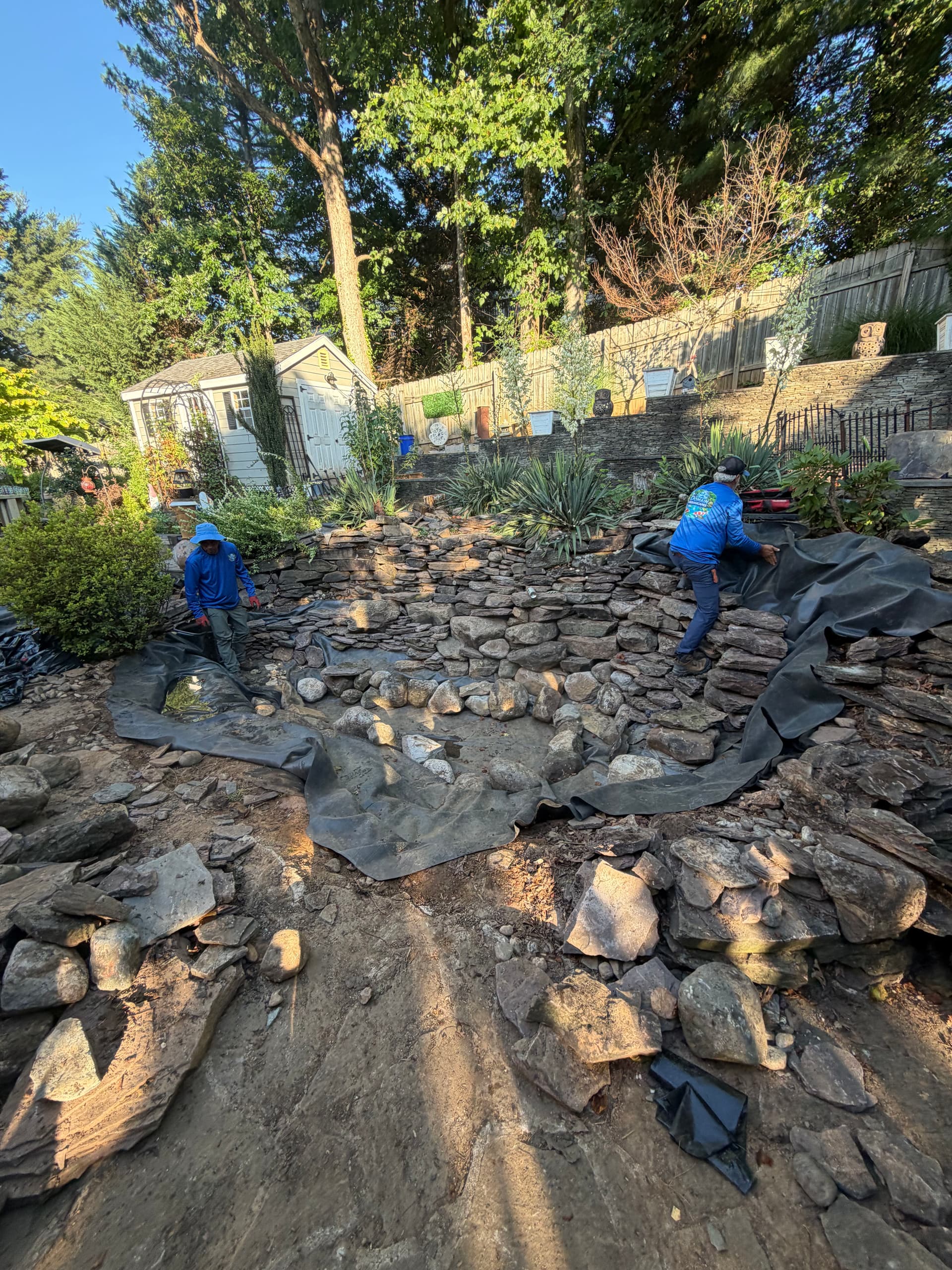 Gallery photos for Pond Liner Replacement Done Right in Woodbridge: Image #2