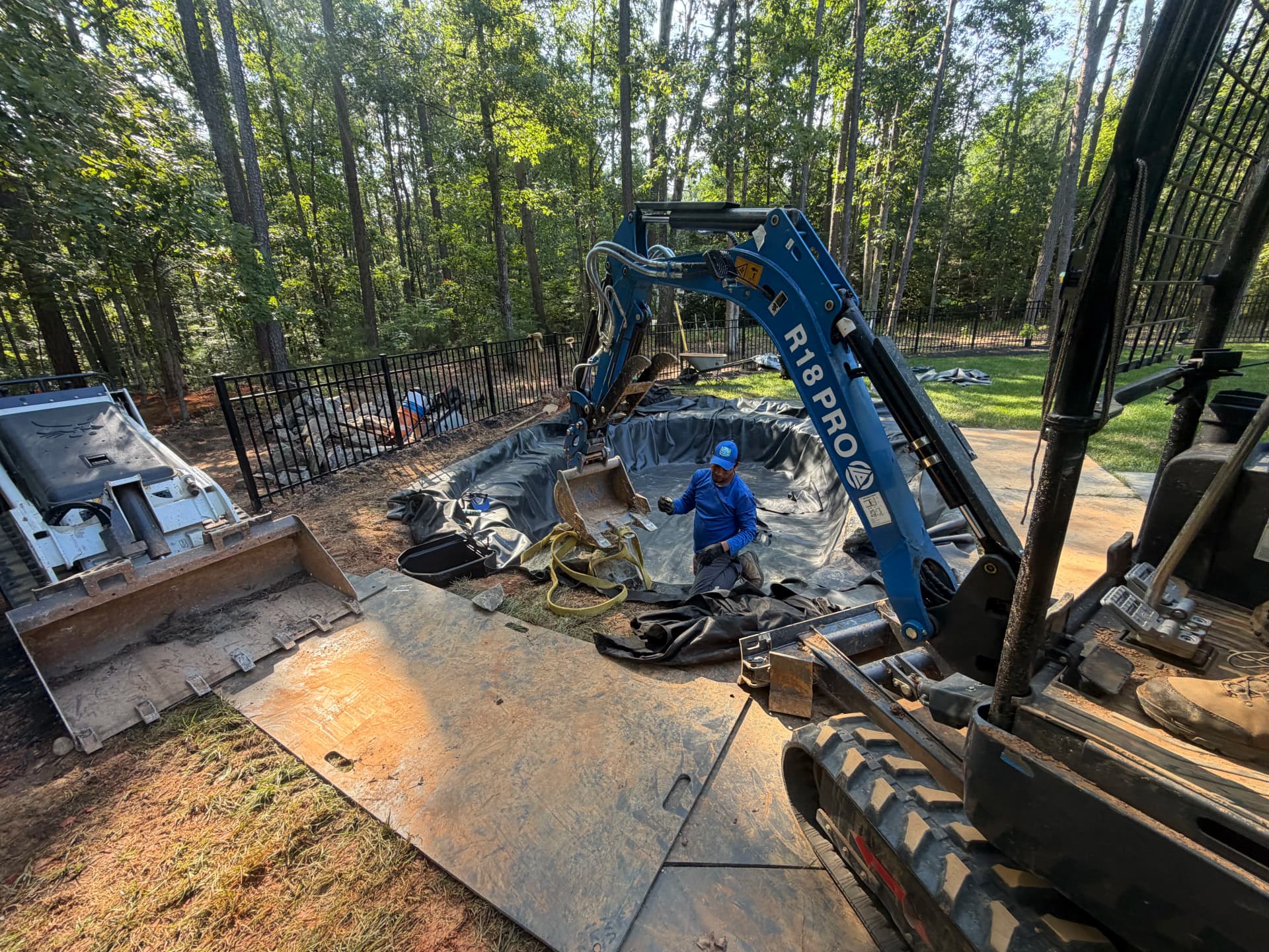 Gallery photos for Backyard Pond Build Taking Shape in Fredericksburg: Image #2